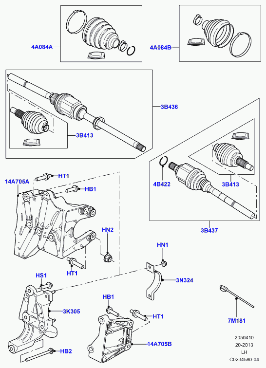 Land Rover LR024759 - Piedziņas vārpsta adetalas.lv