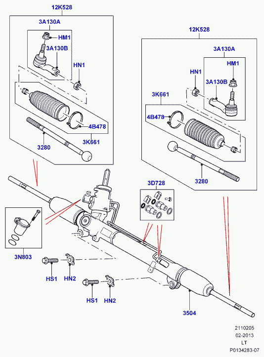 Land Rover QJB500070 - Stūres šķērsstiepņa uzgalis adetalas.lv