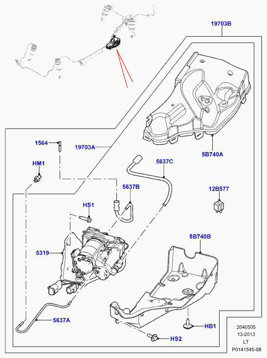 Land Rover LR044026 - Kompresors, Pneimatiskā sistēma adetalas.lv