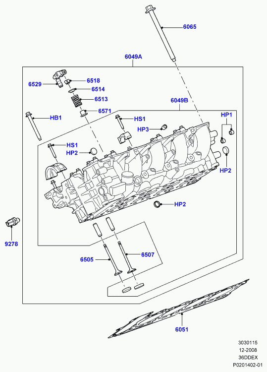 Land Rover 1331316 - Bolt - Cylinder Head, M13 X 155, L320 Range Rover Sport adetalas.lv