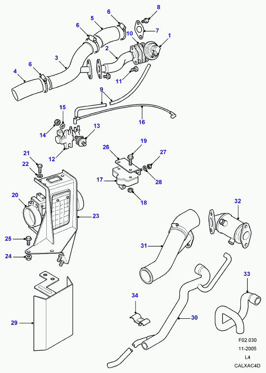 Rover ERR4047 - Izpl. gāzu recirkulācijas vārsts adetalas.lv