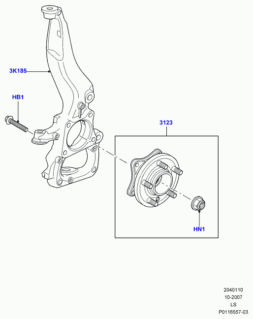 Rover RFM500010 - Riteņa rumbas gultņa komplekts adetalas.lv