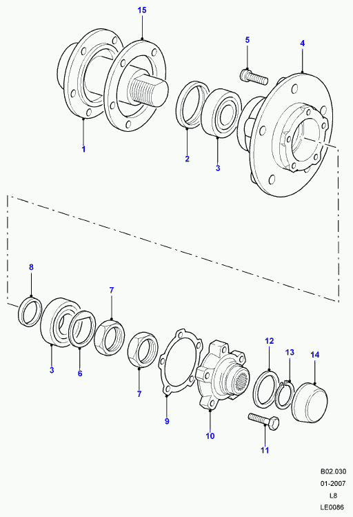 Land Rover STC4382 - Riteņa rumbas gultņa komplekts adetalas.lv