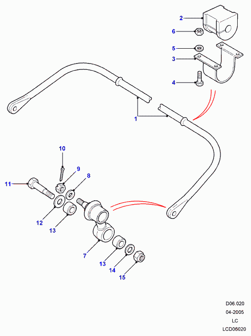 Rover NTC1888 - Stiepnis / Atsaite, Stabilizators adetalas.lv