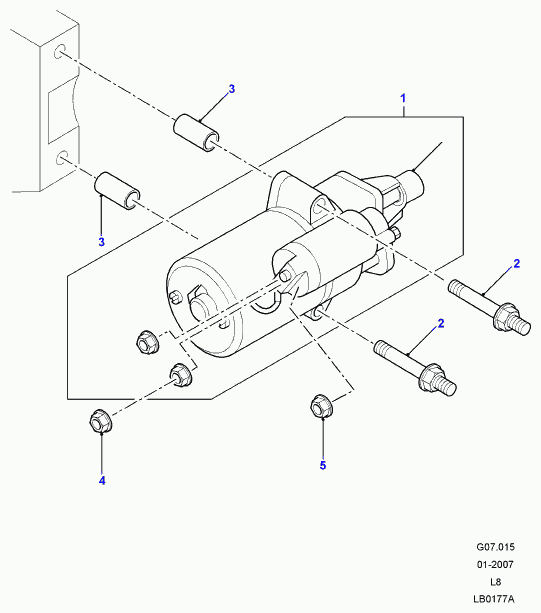 PEUGEOT LR010547 - Starteris adetalas.lv