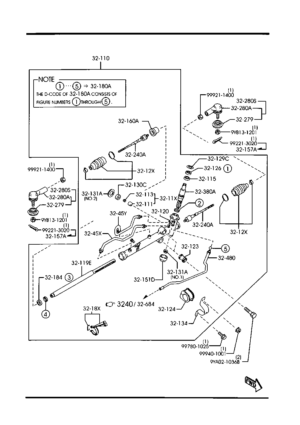 Mercury GE4T-32-240 - Leņķa šarnīrs, Stūres garenstiepnis adetalas.lv