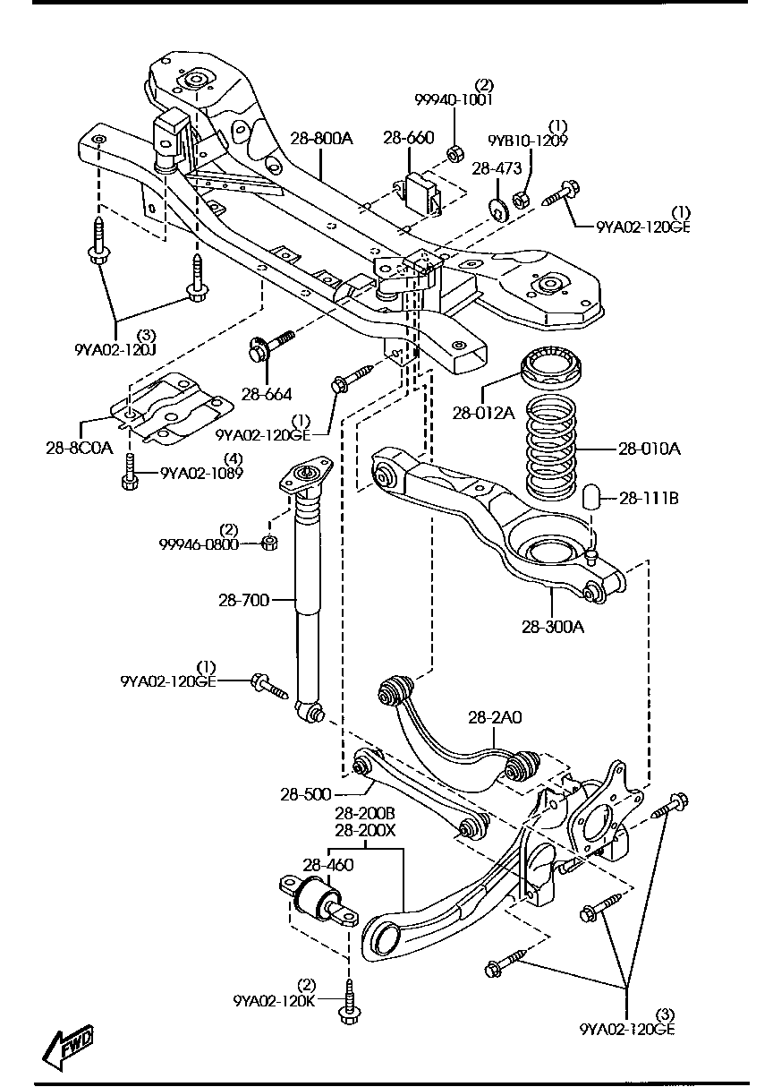 FORD BP4K-28-C10B - Neatkarīgās balstiekārtas svira, Riteņa piekare adetalas.lv