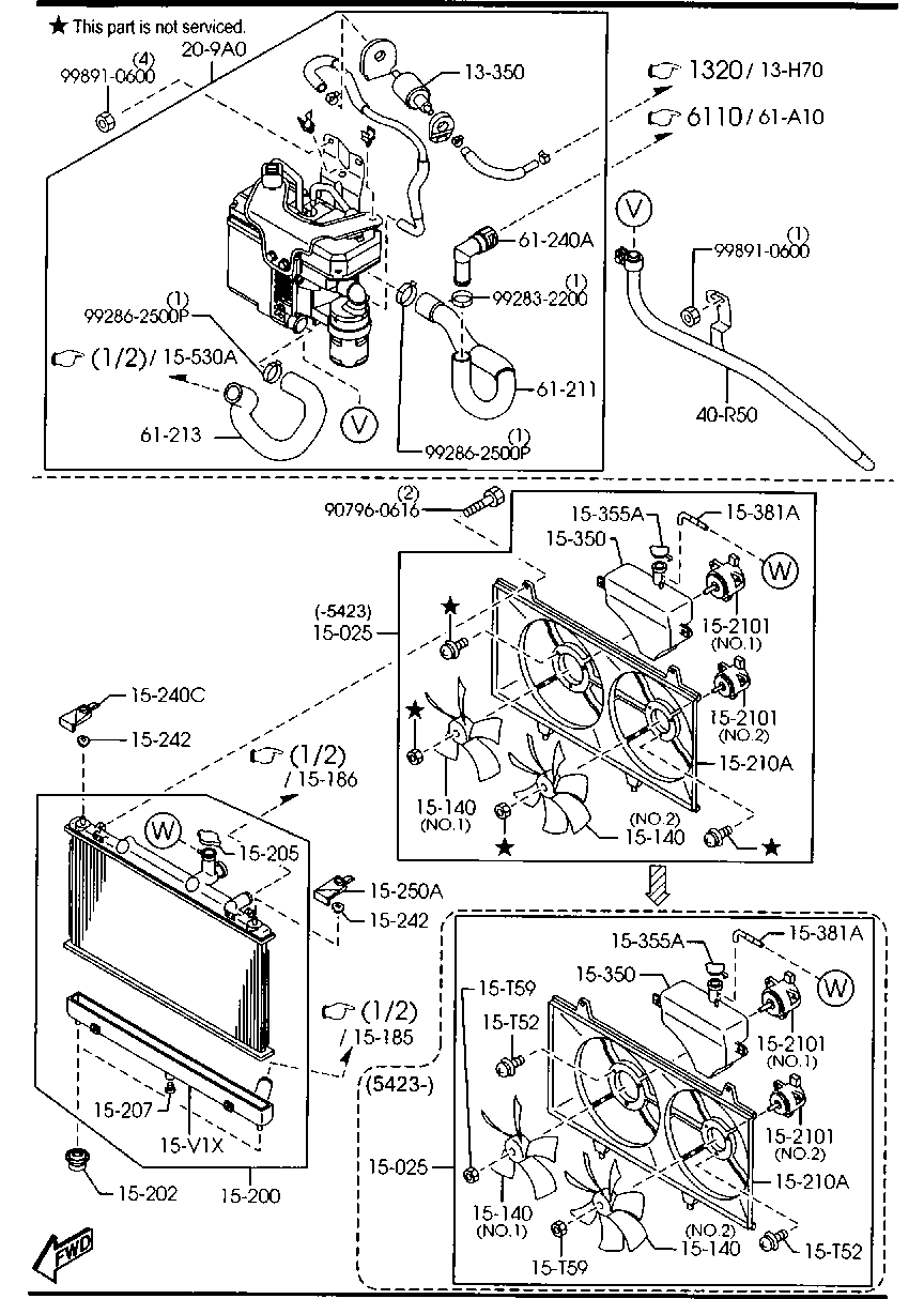 MAZDA AJ55 151 50 - Ventilators, Motora dzesēšanas sistēma adetalas.lv