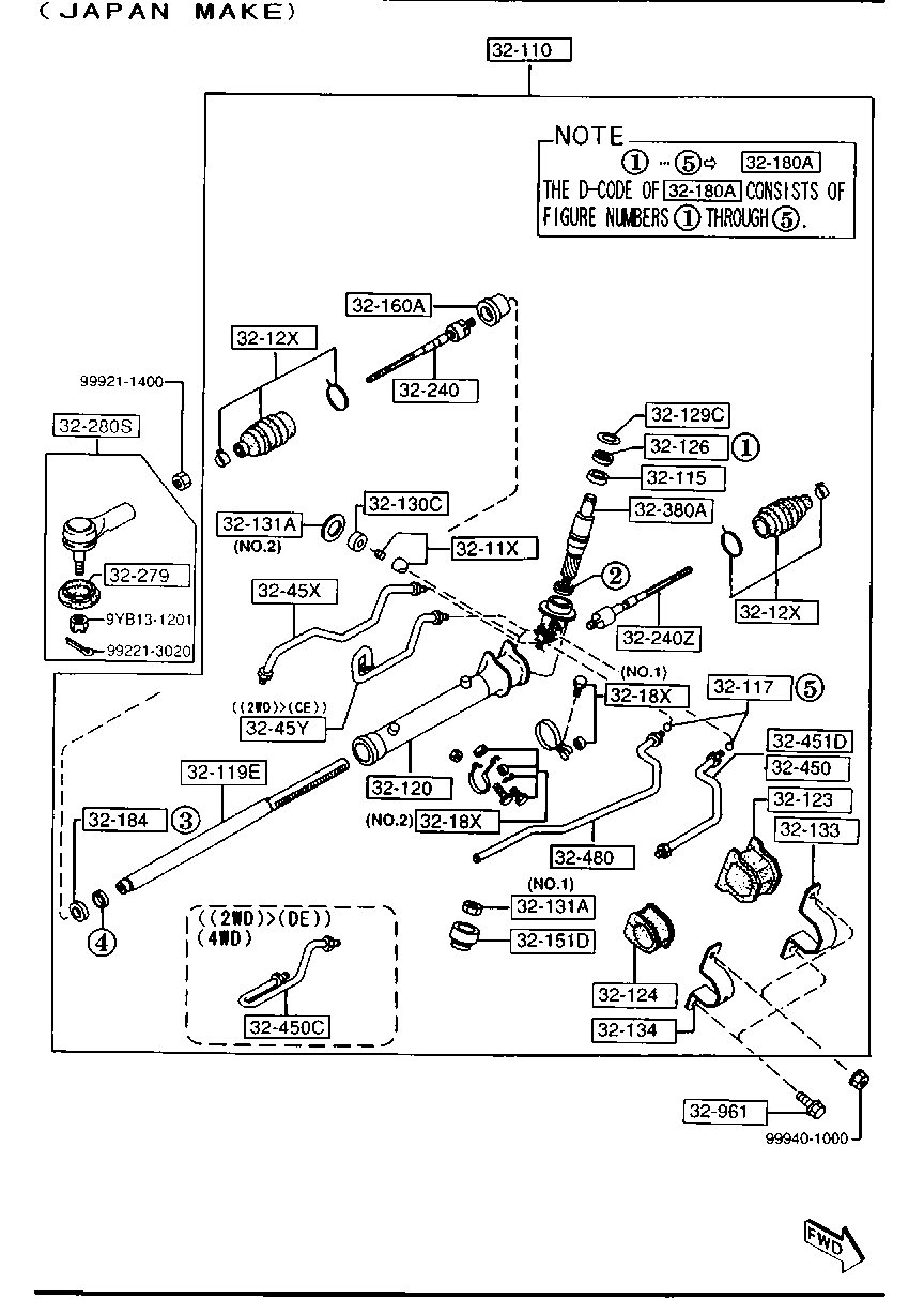 GEO 8AG4-32-280 - Leņķa šarnīrs, Stūres garenstiepnis adetalas.lv