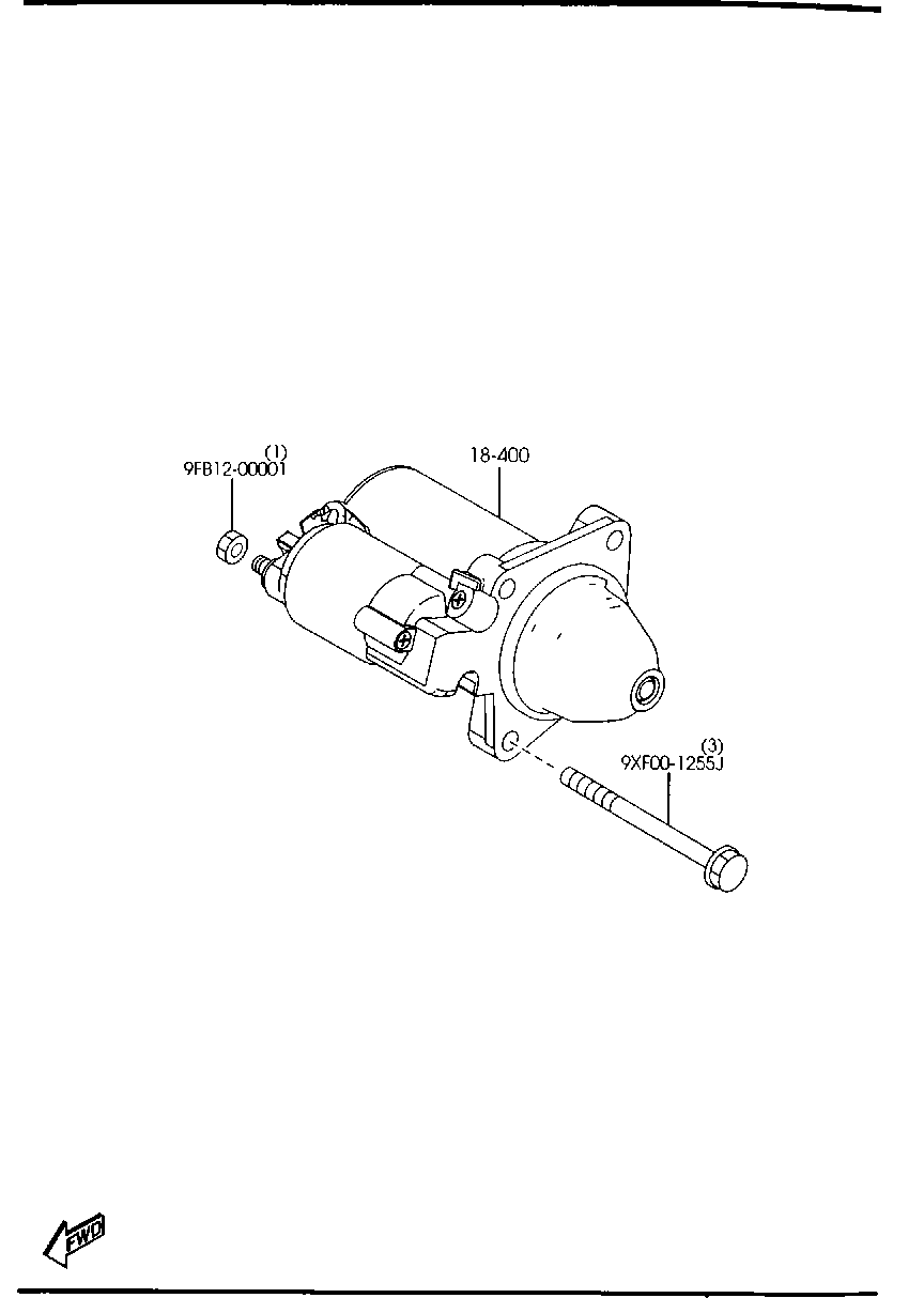 FORD C601-18-400A - Starteris adetalas.lv