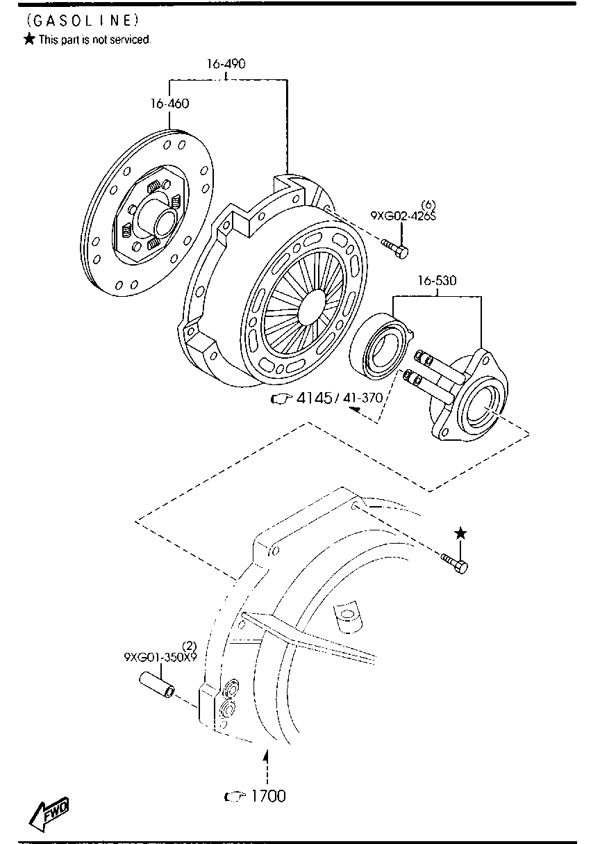 MAZDA C201-16-490 - Sajūga komplekts adetalas.lv