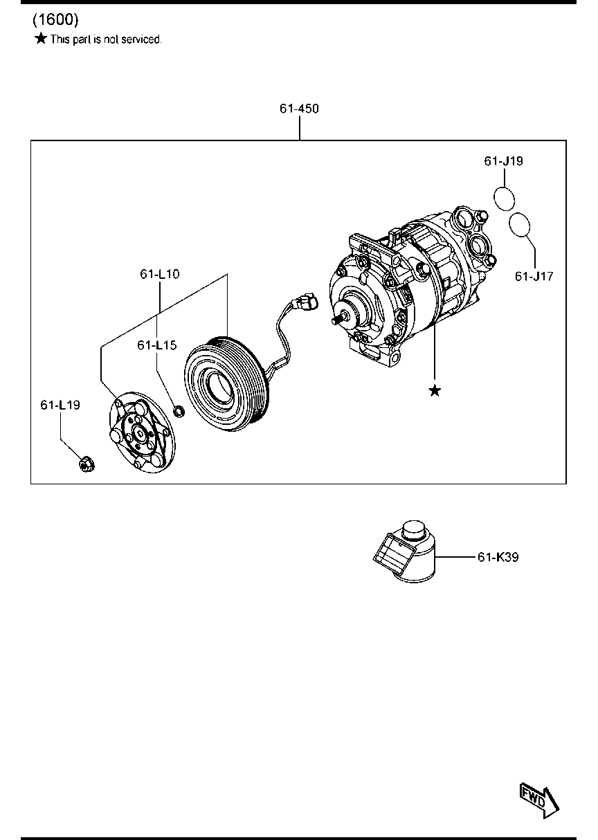 FORD BEV3-61-450A - Kompresors, Gaisa kond. sistēma adetalas.lv