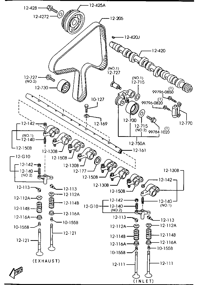 Mercury RF2A-12-730 - Parazīt / Vadrullītis, Zobsiksna adetalas.lv