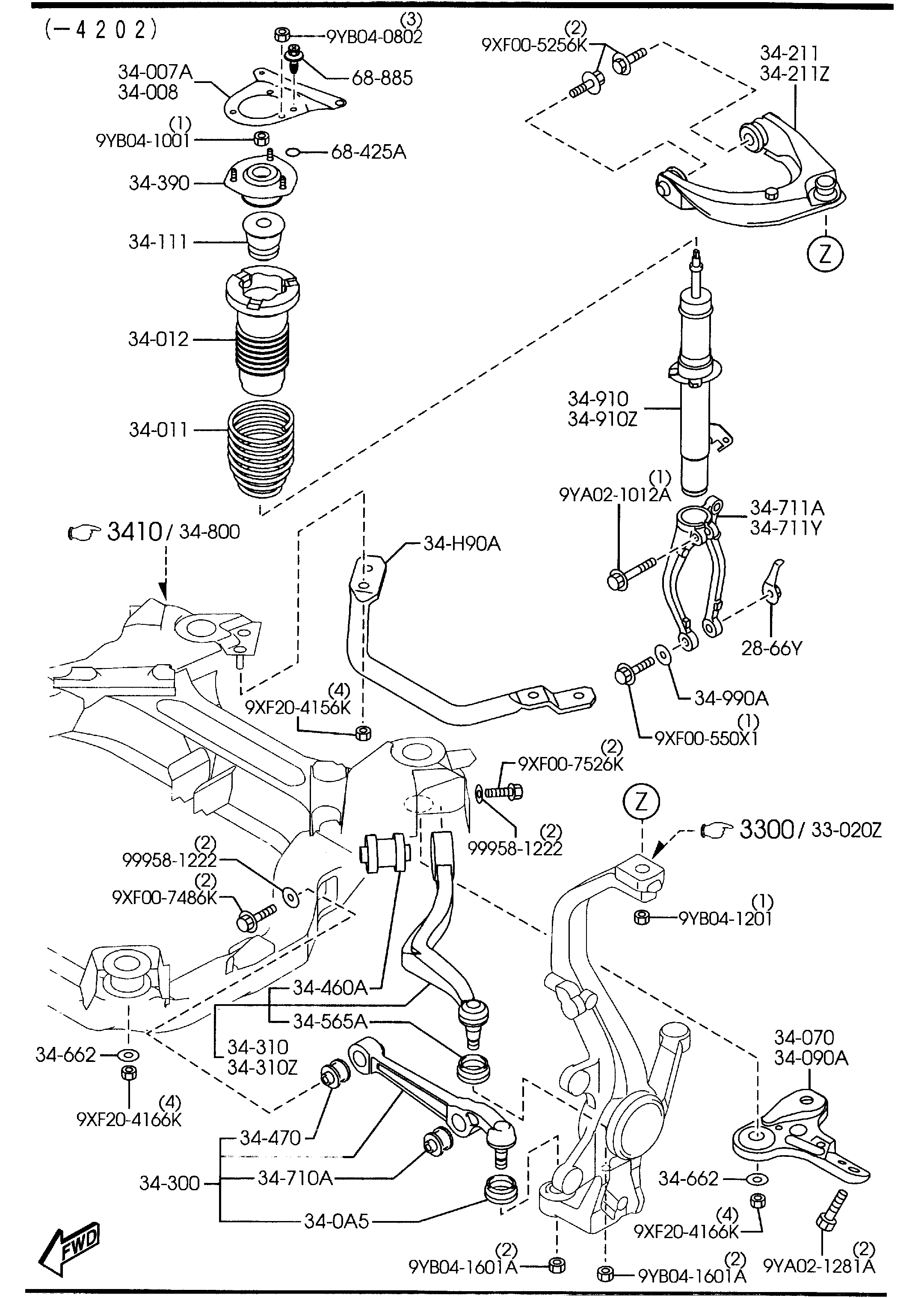 MAZDA GJ6A-34-111C - Putekļu aizsargkomplekts, Amortizators adetalas.lv