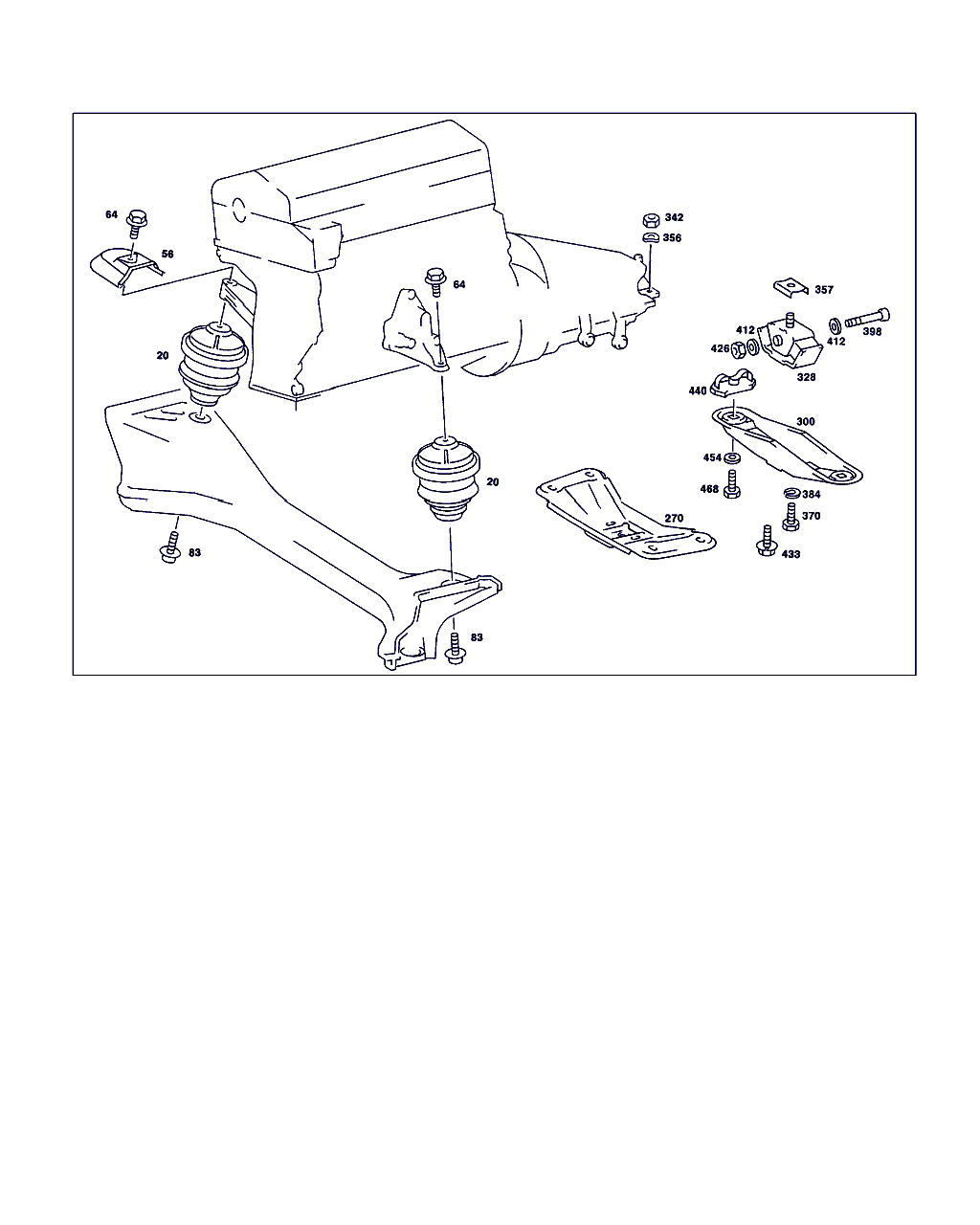 Mercedes-Benz A 123 240 13 18 - Piekare, Pārnesumkārba adetalas.lv