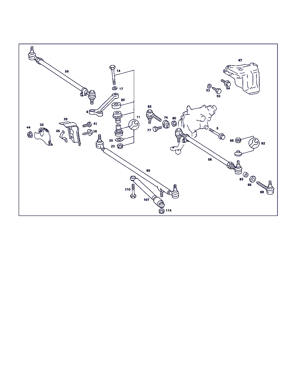 Mercedes-Benz A 000 338 44 10 - Stūres šķērsstiepņa uzgalis adetalas.lv