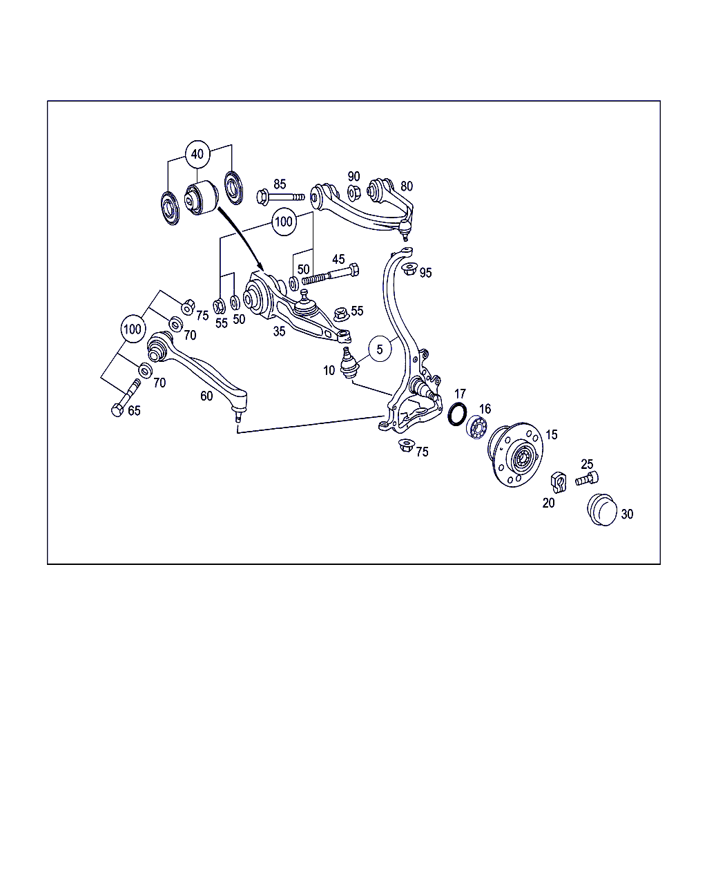 Mercedes-Benz A 220 330 14 07 - Neatkarīgās balstiekārtas svira, Riteņa piekare adetalas.lv