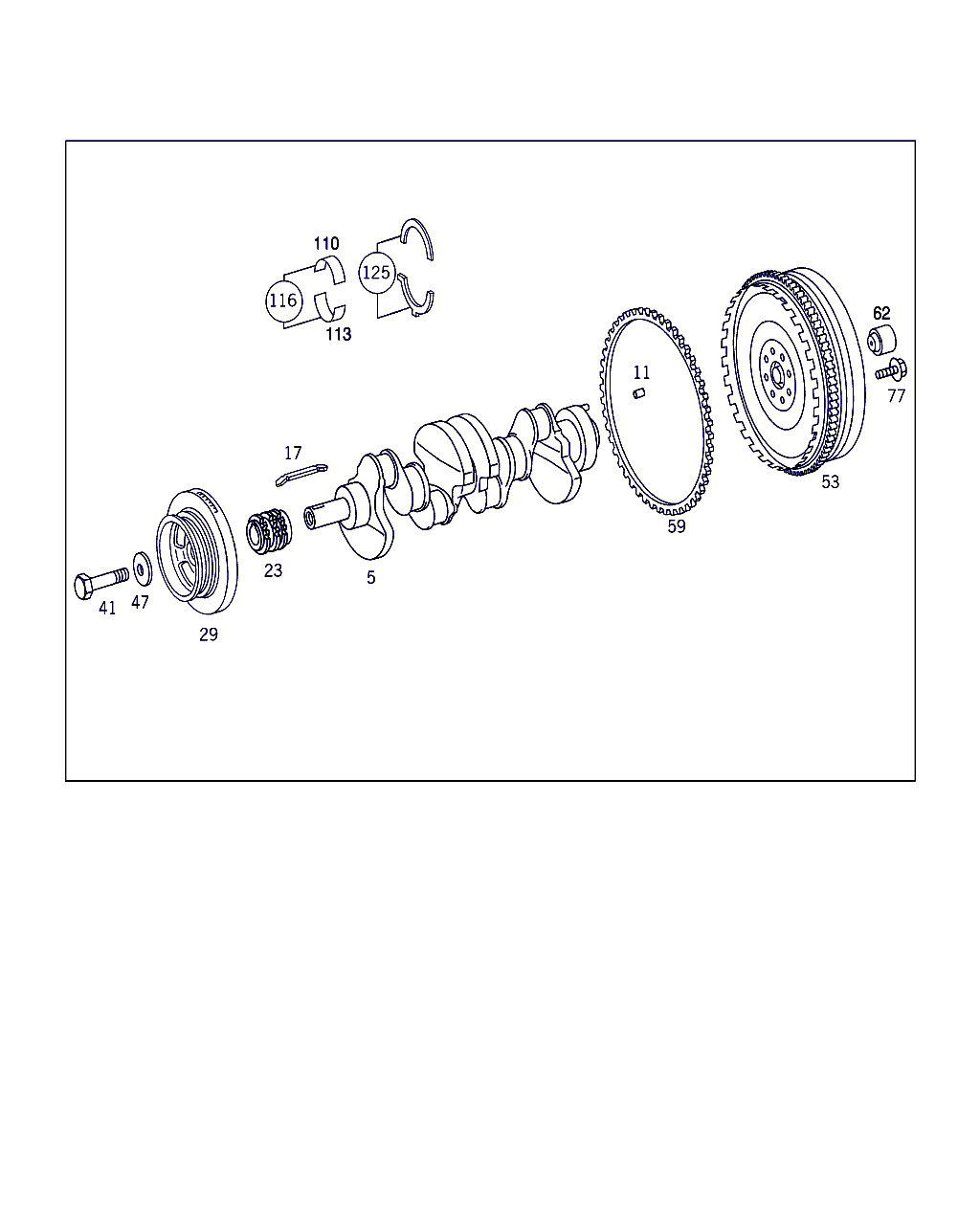 Mercedes-Benz A 611 030 19 05 - Sajūga komplekts adetalas.lv