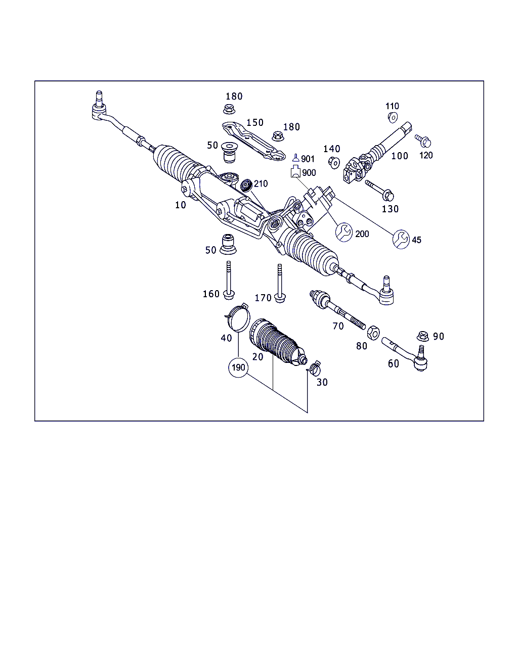 Mercedes-Benz A 230 330 02 03 - Stūres šķērsstiepņa uzgalis adetalas.lv