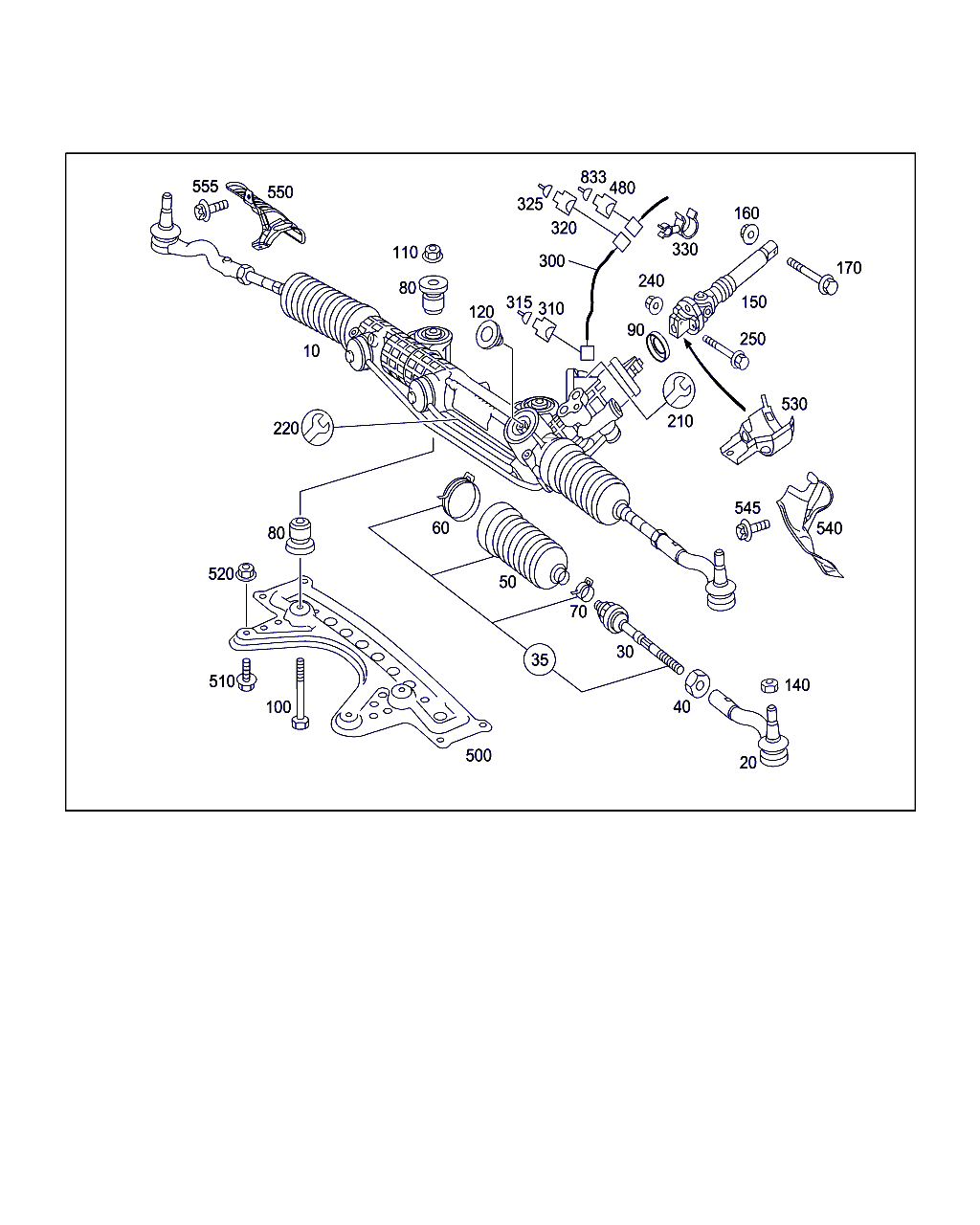 Mercedes-Benz A 211 330 23 03 - Stūres šķērsstiepņa uzgalis adetalas.lv