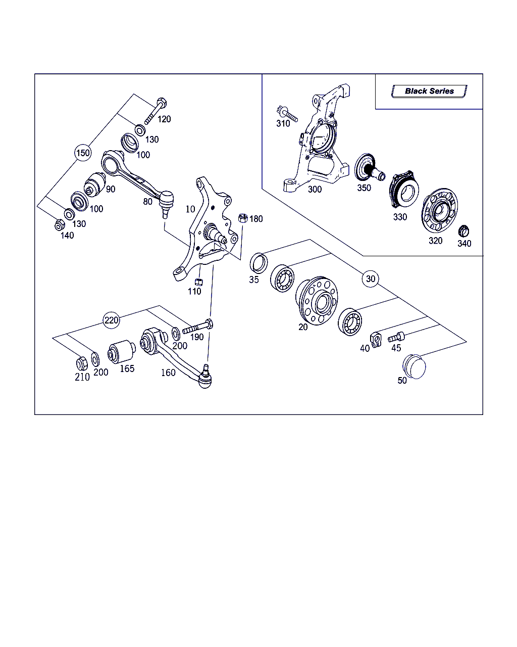 Mercedes-Benz A 203 330 33 11 - Neatkarīgās balstiekārtas svira, Riteņa piekare adetalas.lv