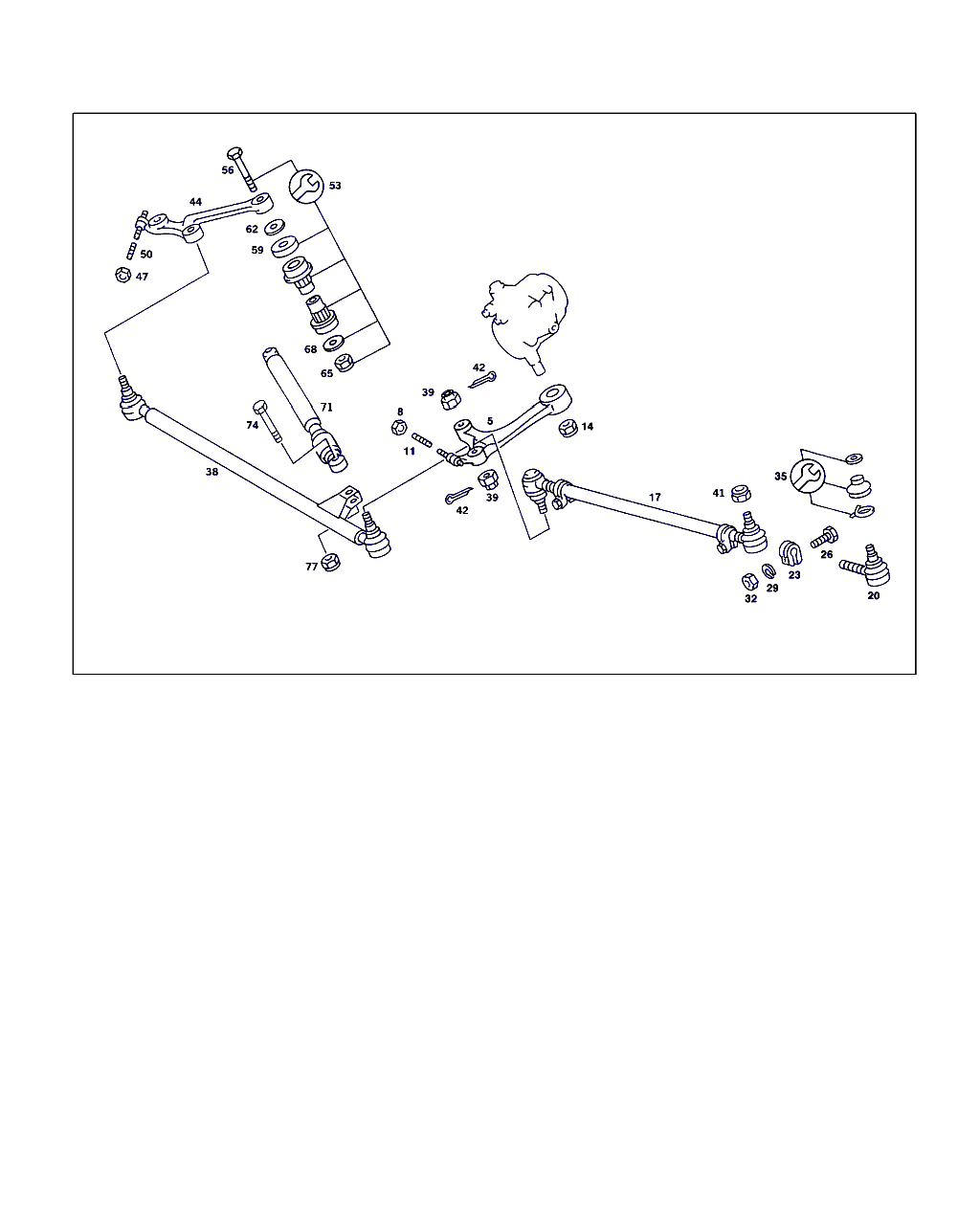 Mercedes-Benz A 000 338 52 10 - Stūres šķērsstiepņa uzgalis adetalas.lv