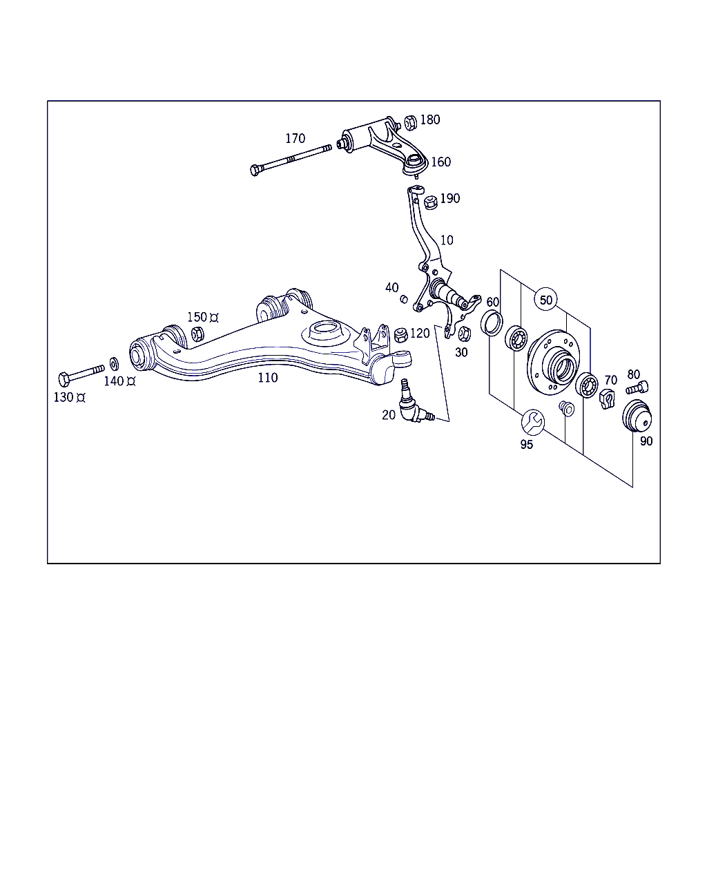 Mercedes-Benz A 210 330 87 07 - Neatkarīgās balstiekārtas svira, Riteņa piekare adetalas.lv