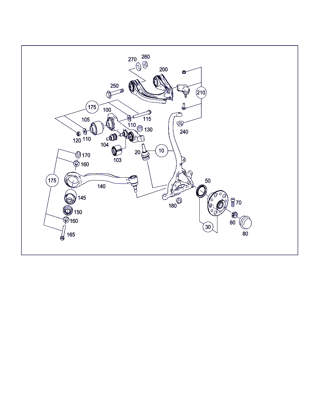 Mercedes-Benz A 211 330 01 38 - Neatkarīgās balstiekārtas svira, Riteņa piekare adetalas.lv