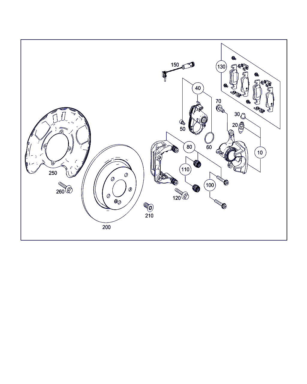 Mercedes-Benz A 007 420 82 20 - Bremžu uzliku kompl., Disku bremzes adetalas.lv