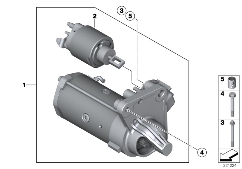 BMW 12 41 7 582 309 - Starteris adetalas.lv