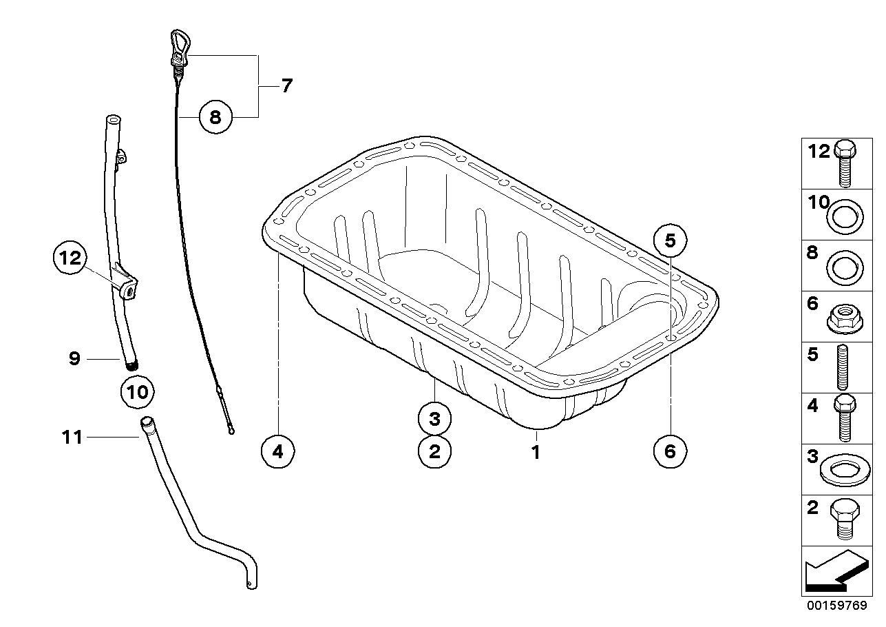 BMW 1113 7 543 584 - Korķis, Eļļas vācele adetalas.lv