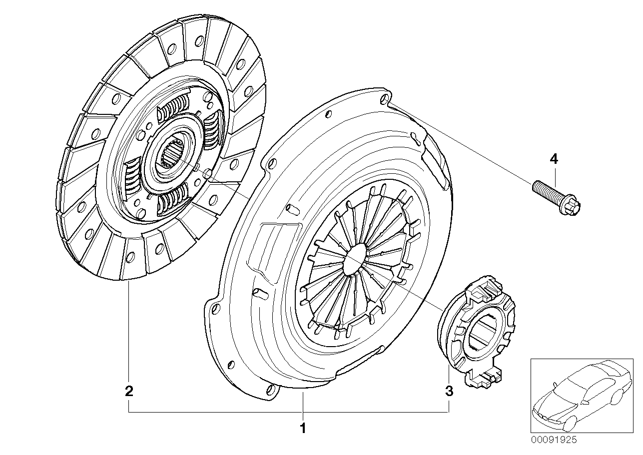 BMW 21 51 1 044 092 - Izspiedējgultnis adetalas.lv