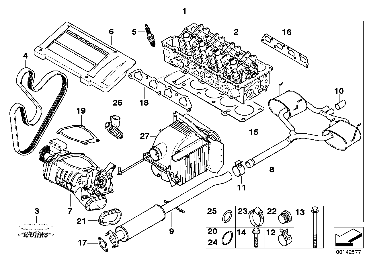 BMW 11 28 7 545 120 - Ķīļrievu siksna adetalas.lv