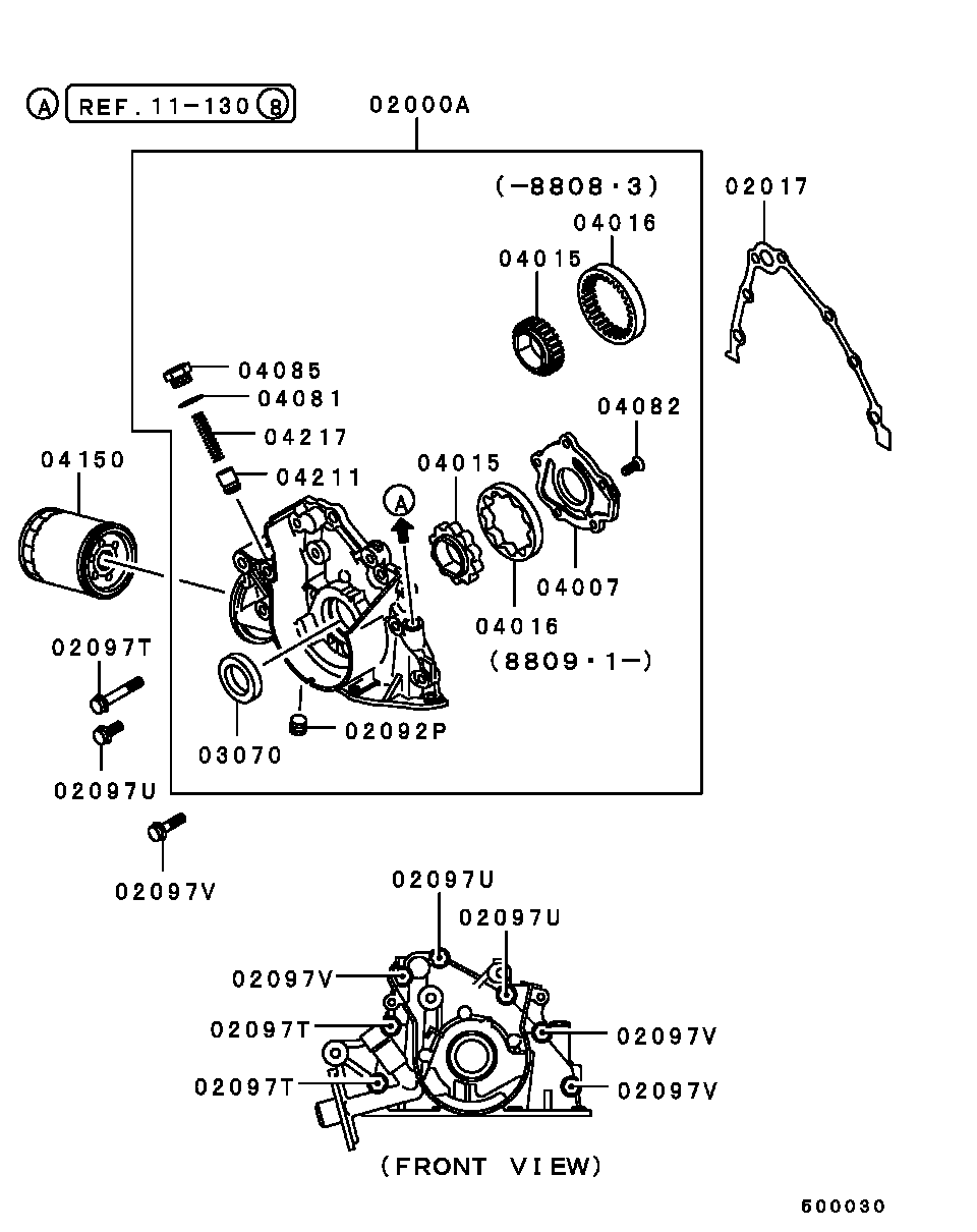 Mitsubishi MD03 1805 - Eļļas filtrs adetalas.lv