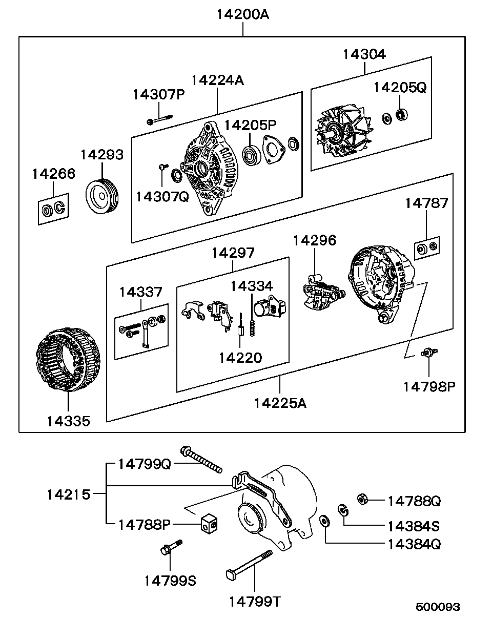 Mitsubishi MD611416 - Stators, Ģenerators adetalas.lv