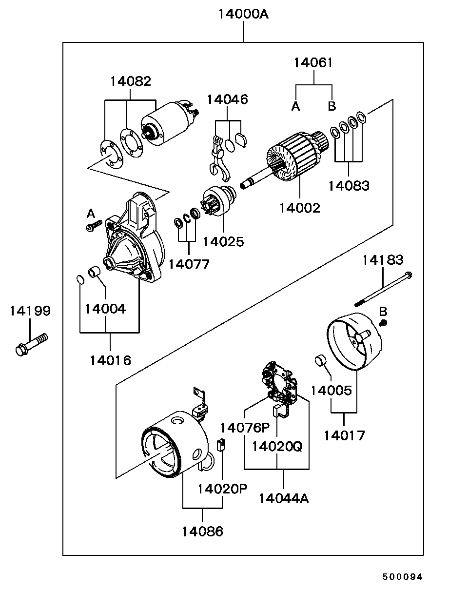 Mitsubishi MD359972 - Starteris adetalas.lv