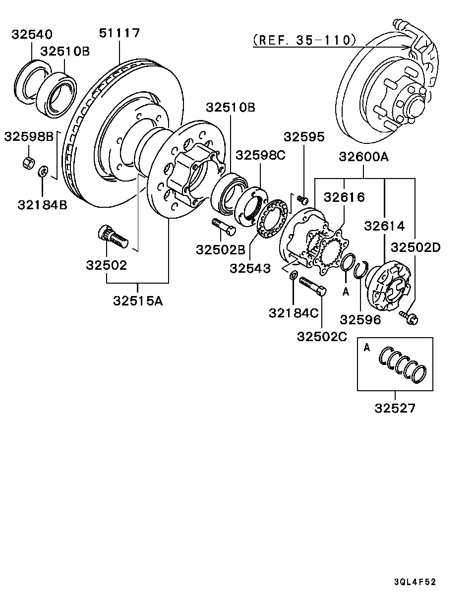 KIA MB52 6395 - Riteņa rumbas gultņa komplekts adetalas.lv