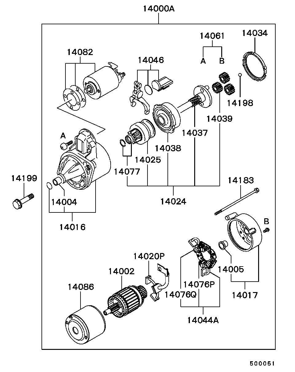 Mitsubishi MD 172860 - Starteris adetalas.lv