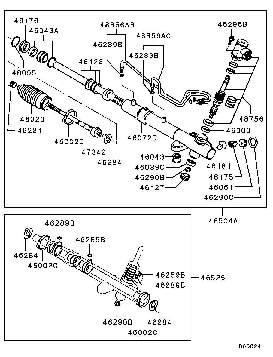 Mitsubishi 4422A056 - Aksiālais šarnīrs, Stūres šķērsstiepnis adetalas.lv