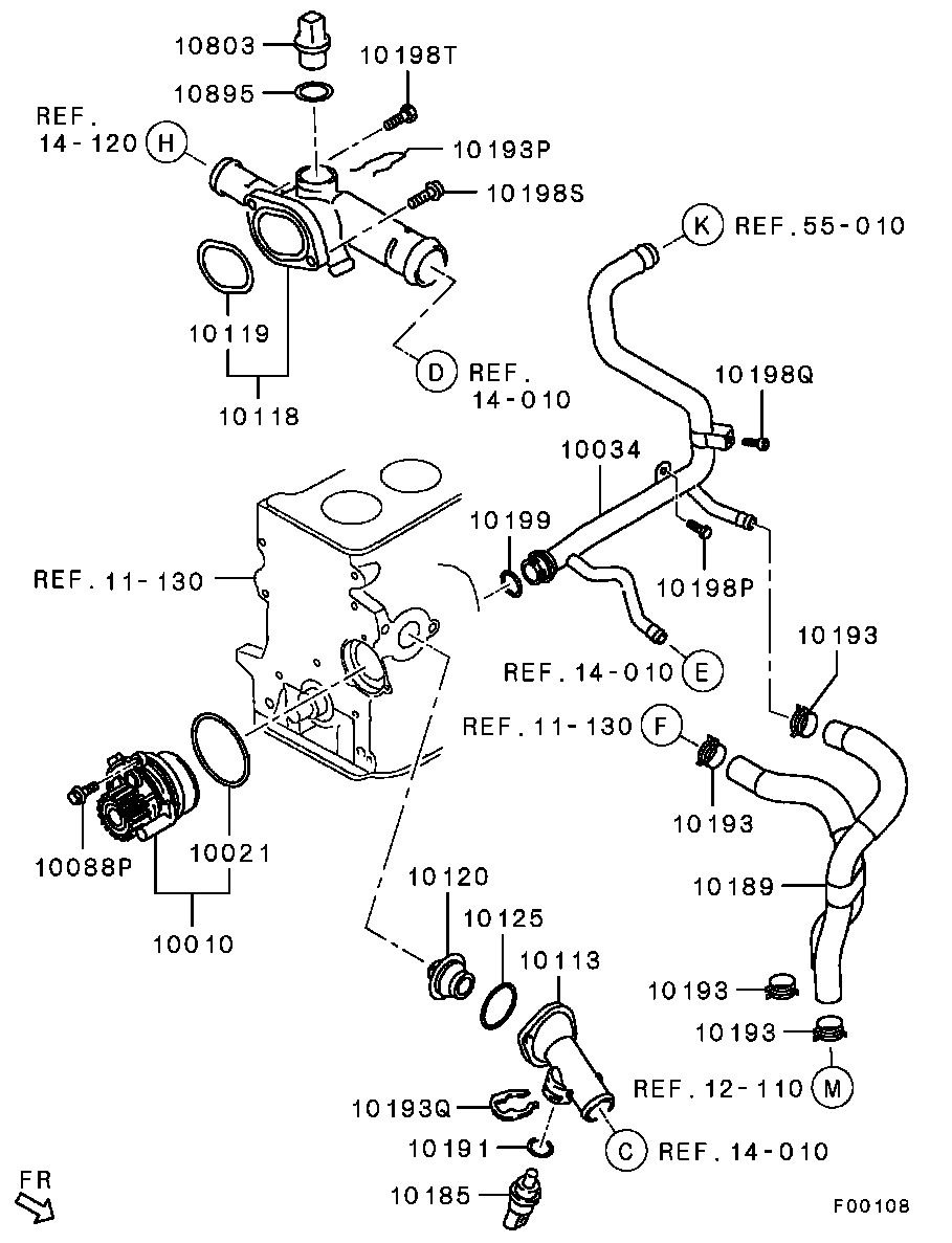 Mitsubishi MN-980264 - Devējs, Dzesēšanas šķidruma temperatūra adetalas.lv