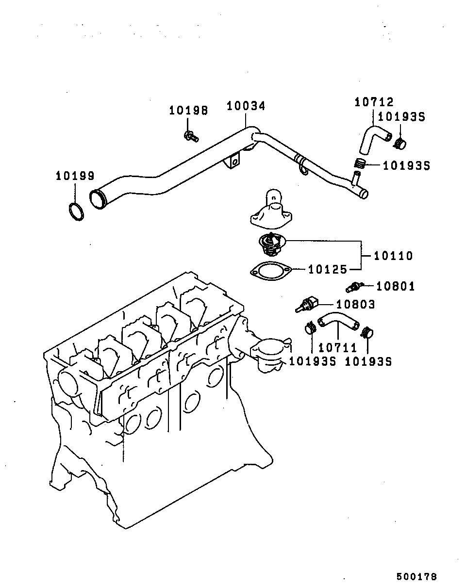 Subaru MD972903 - Termostats, Dzesēšanas šķidrums adetalas.lv