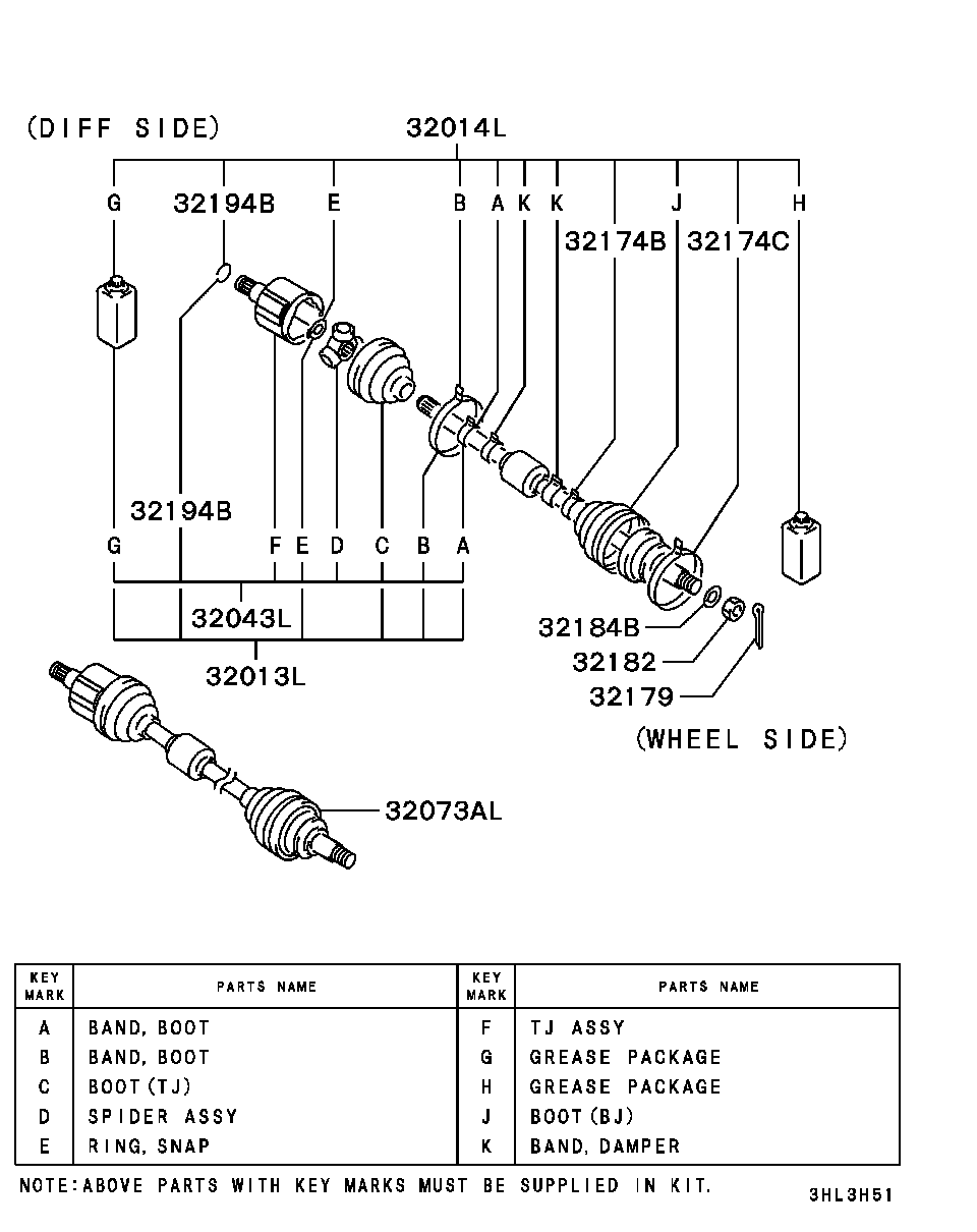 Mitsubishi MB937998 - Putekļusargs, Piedziņas vārpsta adetalas.lv