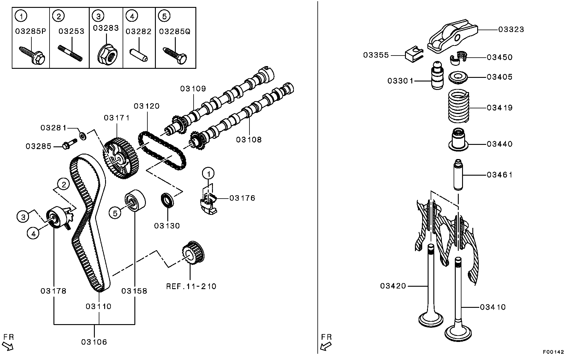 Land Rover MN982126 - Spriegotājrullītis, Gāzu sadales mehānisma piedziņas siksna adetalas.lv