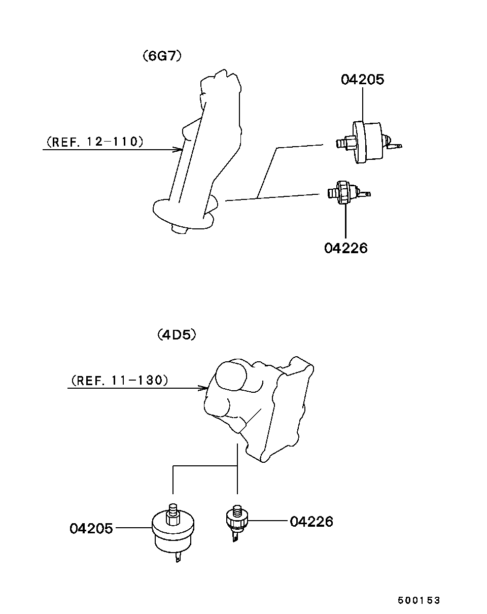 Mitsubishi MD09 2660 - Devējs, Eļļas spiediens adetalas.lv