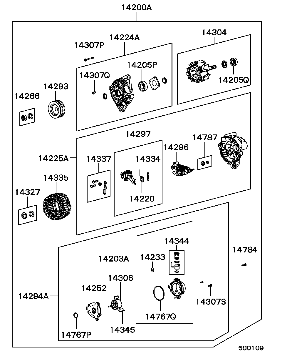 Mitsubishi MD 103373 - Ģenerators adetalas.lv