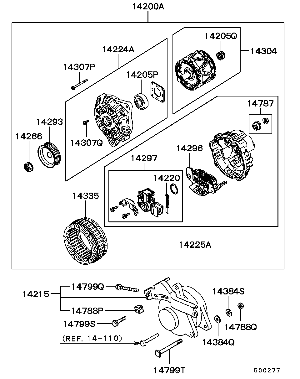 Hyundai MD358421 - Ģenerators adetalas.lv