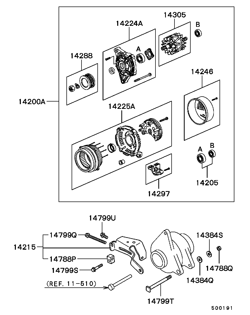 Mitsubishi MD 327551 - Ģenerators adetalas.lv