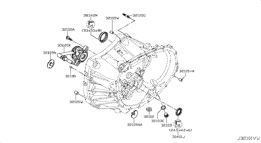 Nissan (Dongfeng) 30620-00Q1G - Centrālais izslēdzējmehānisms, Sajūgs adetalas.lv