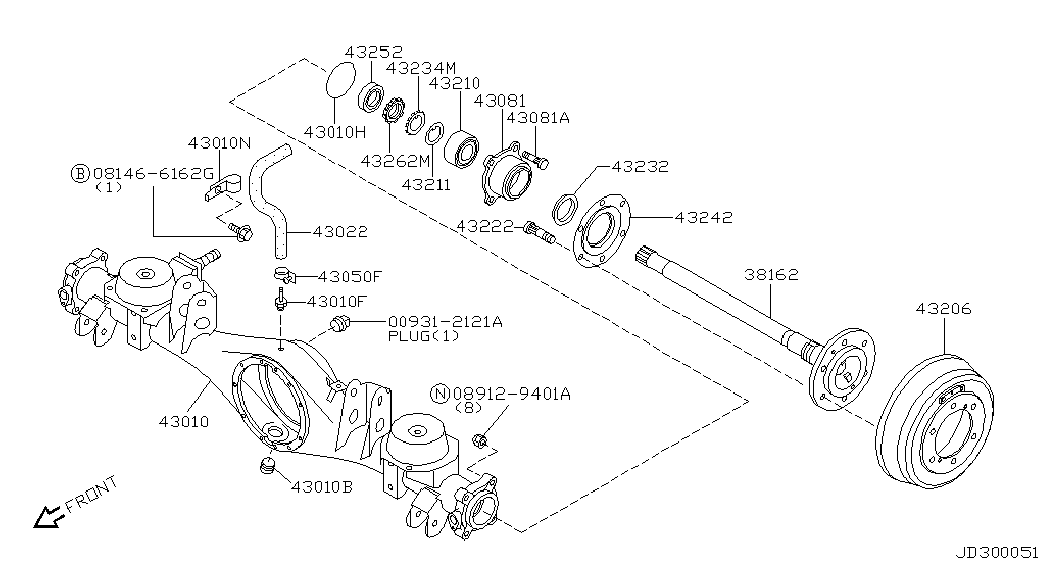 Infiniti 432060W710 - Bremžu trumulis adetalas.lv