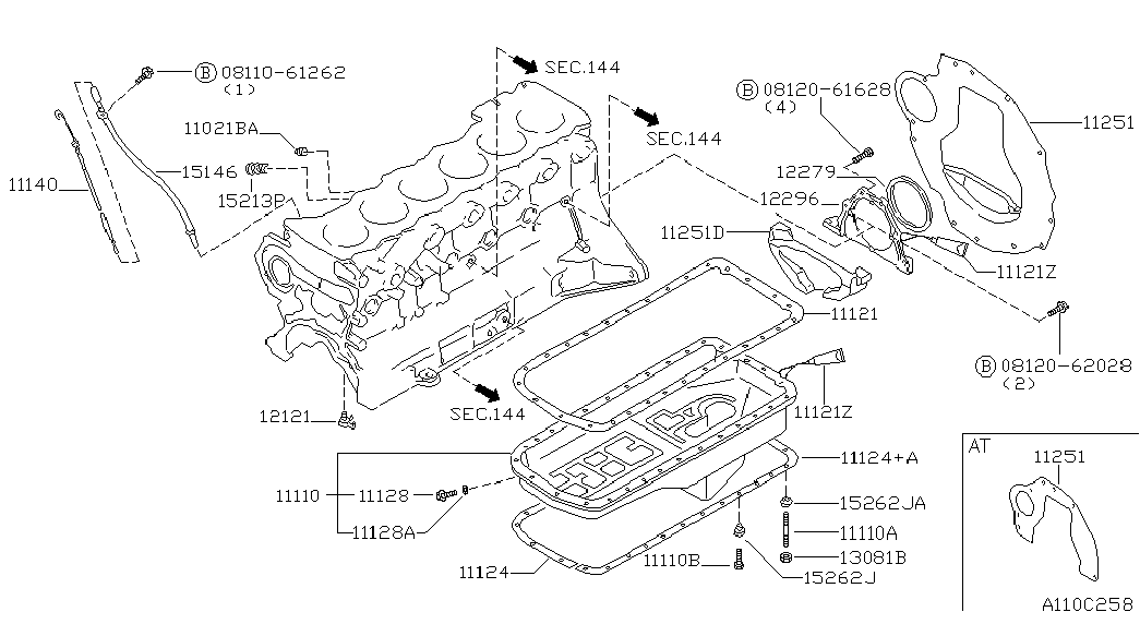 NISSAN 12279-5L300 - Vārpstas blīvgredzens, Kloķvārpsta adetalas.lv